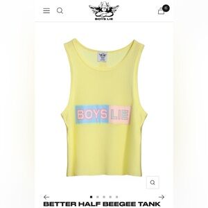 NWOT Boys Lie NEVER WORN Crop Tank Top